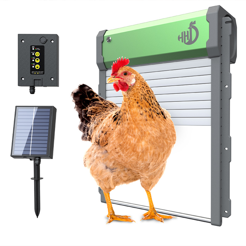 Automatic Chicken Door Opener Solar - WONEGG Ouvre-porte automatique pour poulailler intelligent