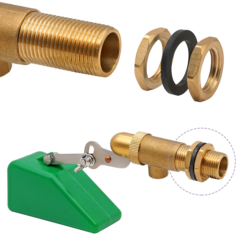 Livestock Water Trough Float Valve - Vanne flottante en laiton de 1/2
