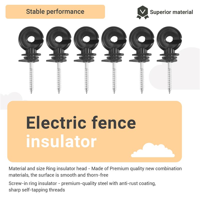 Electric Fence Insulator Post - HRBAJ – Anneau isolant pour clôture