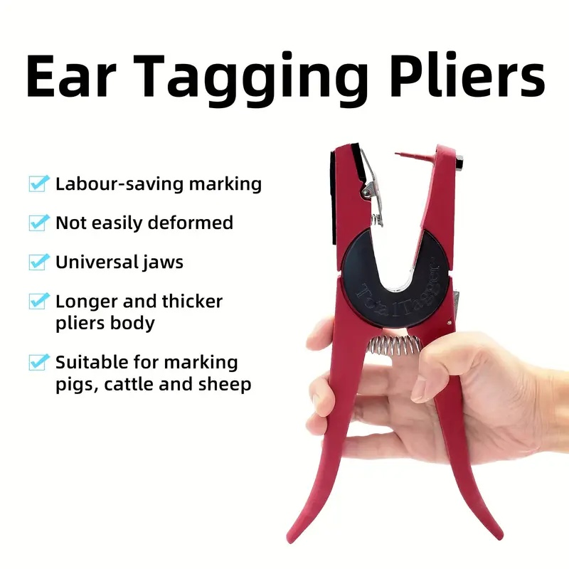 Cattle Ear Tag Applicator - Pince à étiquettes d'oreille pour bétail,