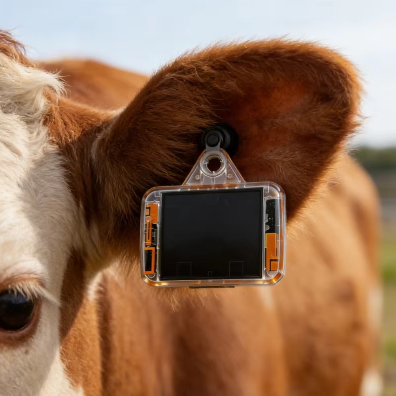 Livestock Ear Tag Gps Tracker - Traceur GPS étanche à énergie solaire