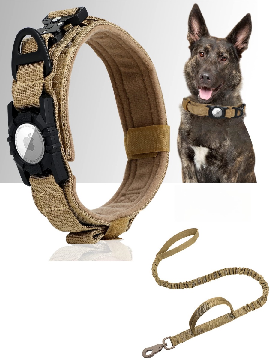 Gps Tracker Cattle Collar - Collier tactique pour chien AirTag, avec