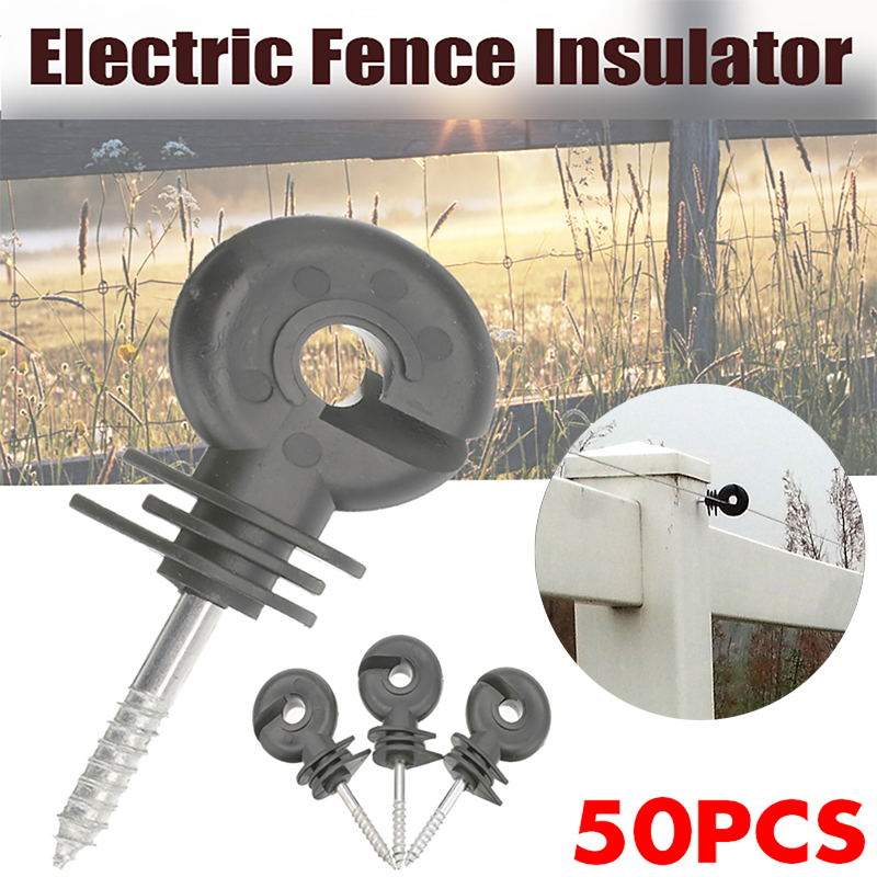 Electric Fence Insulator Post - Isolateurs de clôture électrique, 50 pièces,
