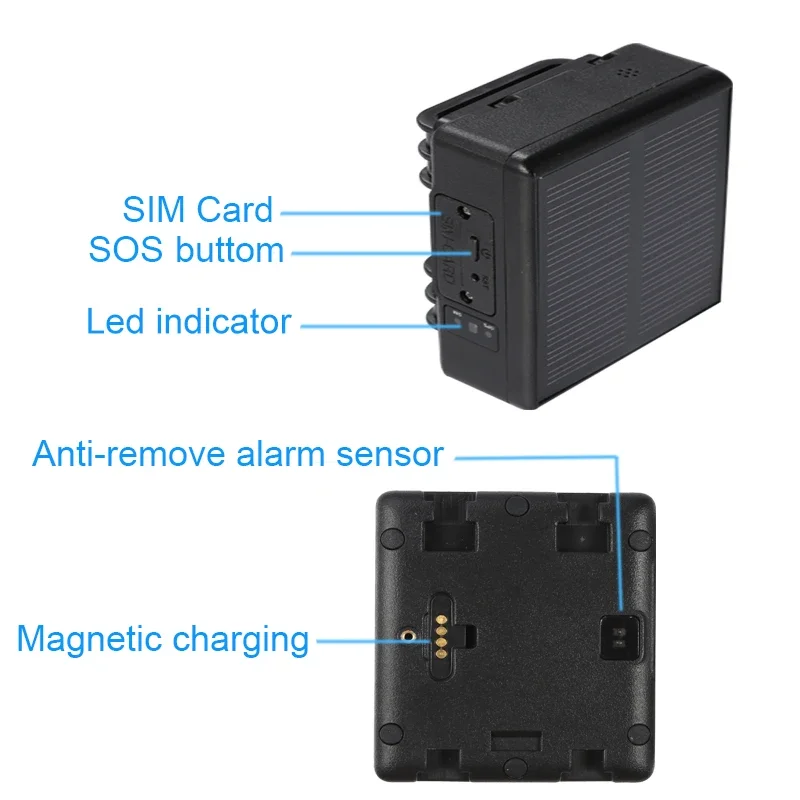 RF-V26 Traceur GPS solaire 2G  - Animal Gps Tracker 4G Solar avis et prix