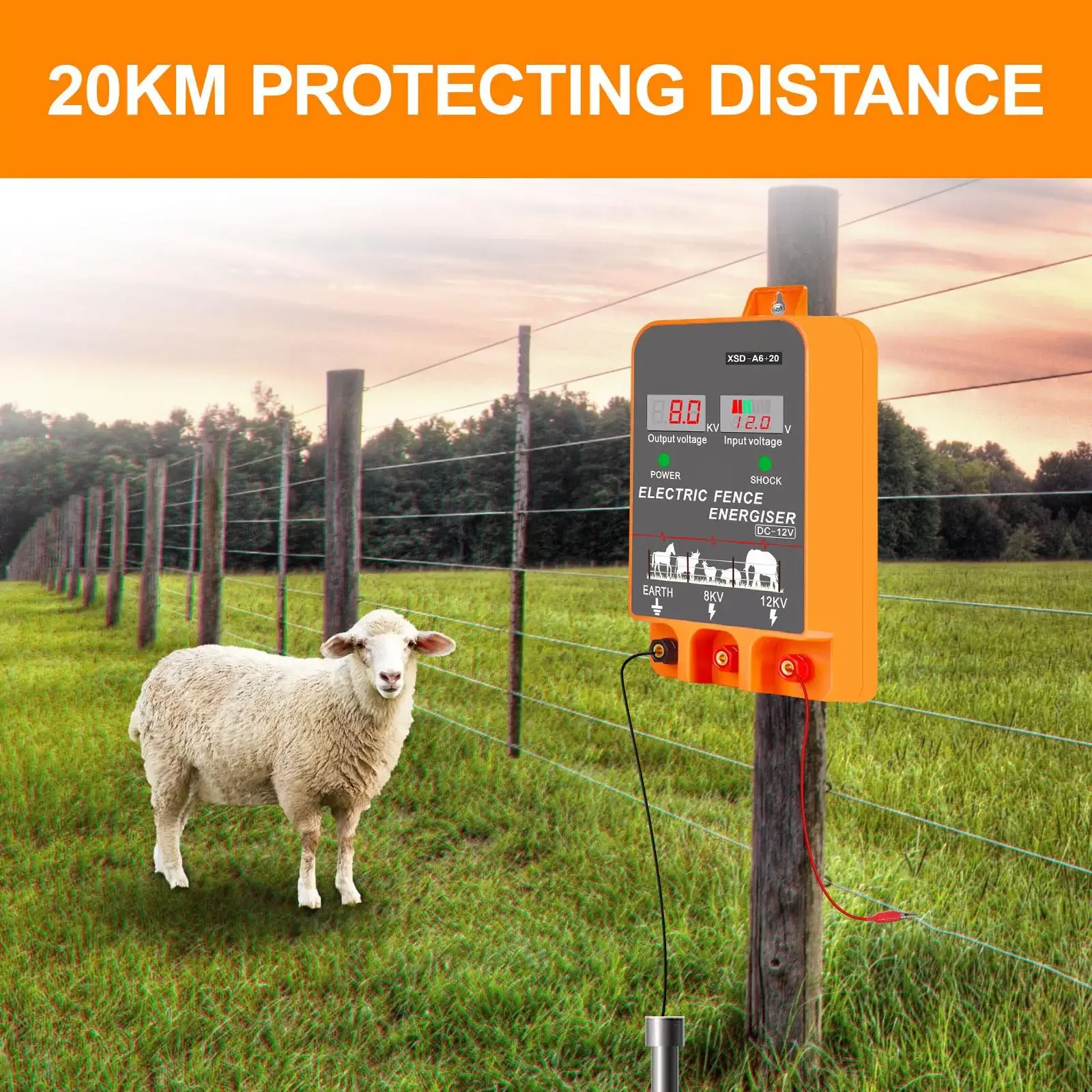 Électrificateur de clôture éle - Livestock Fence Energizer 12V avis et prix