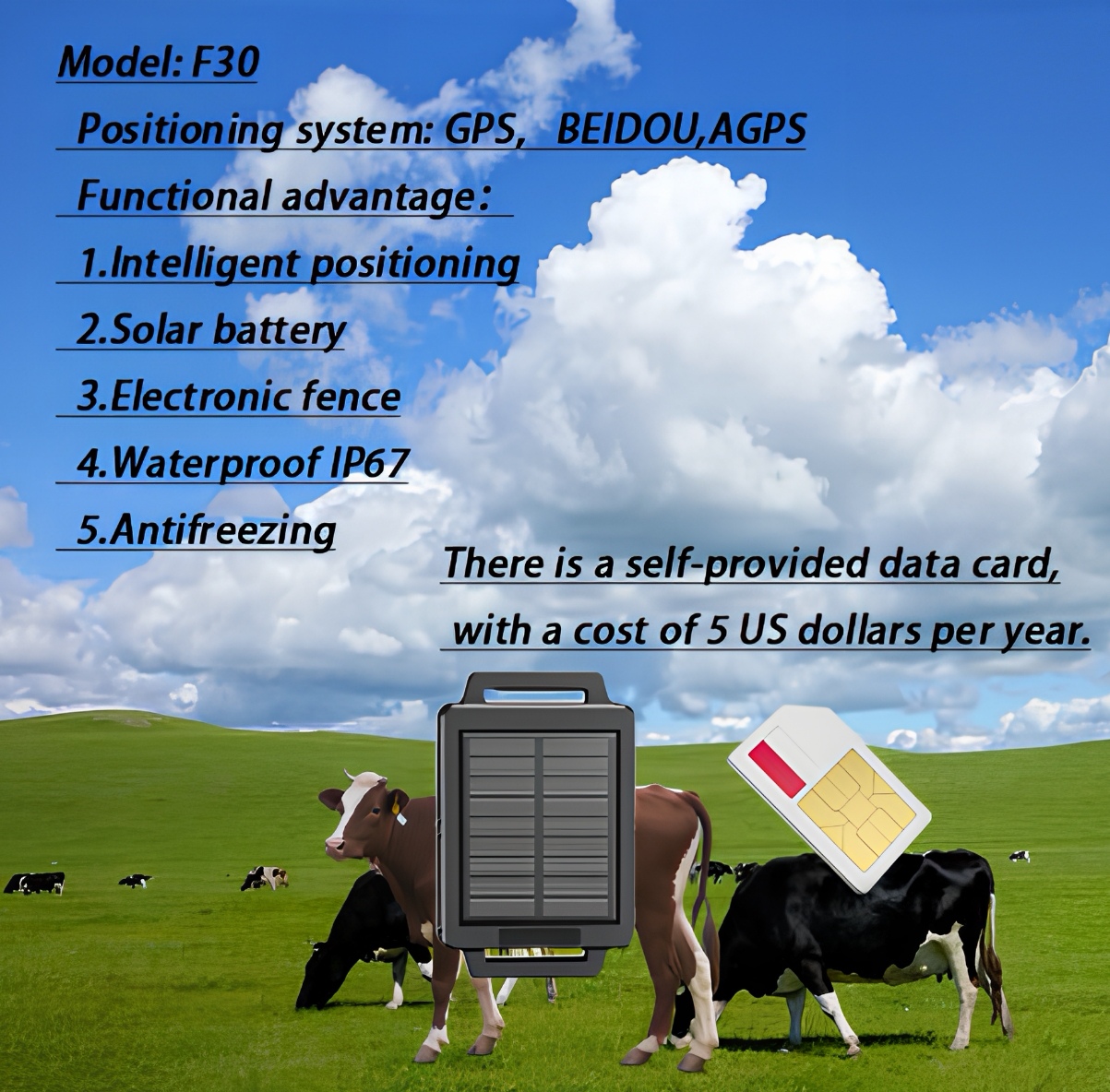 Traceur GPS intelligent 4G Bei - Animal Gps Tracker 4G Solar avis et prix