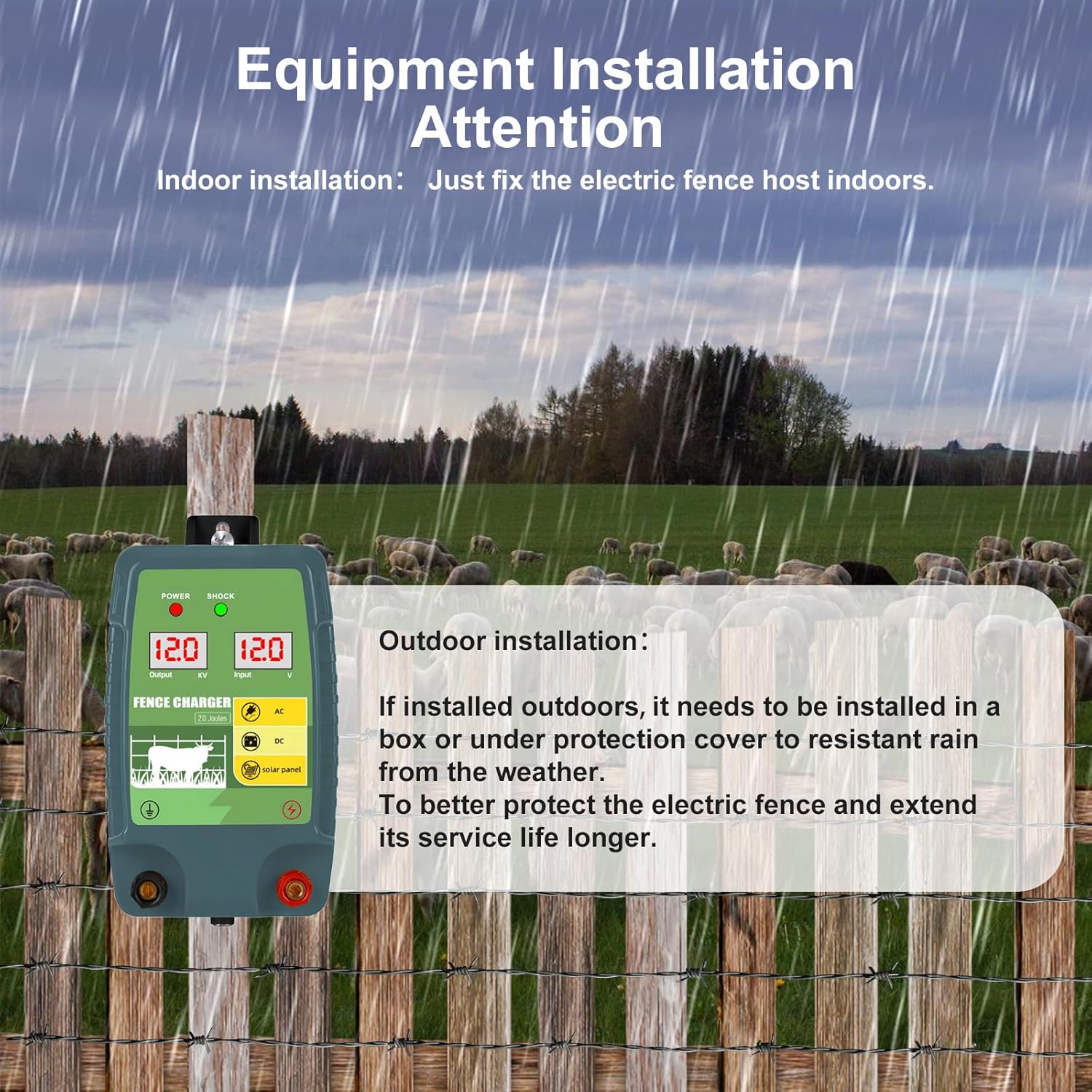 Électrificateur de clôture éle - Livestock Fence Energizer 12V avis et prix