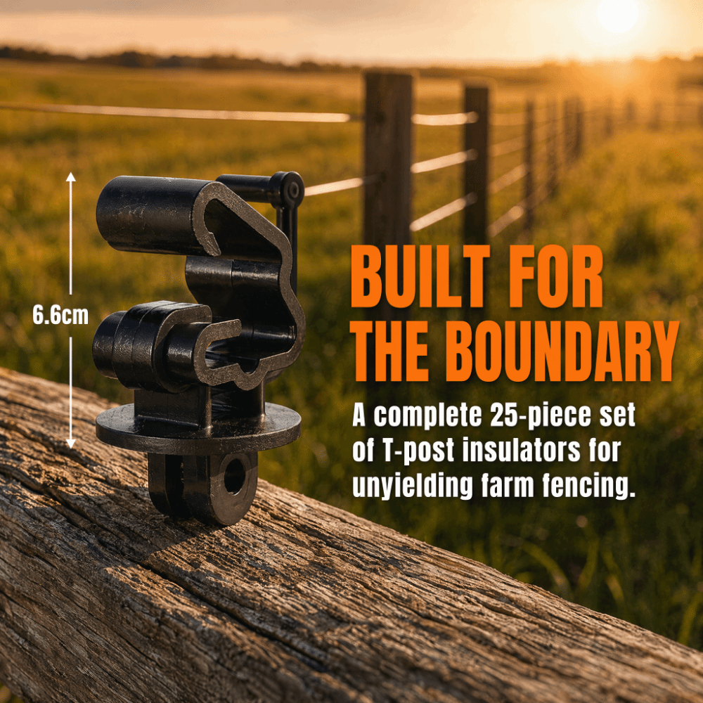 25 isolateurs de poteaux en T  - Electric Fence Insulator Post avis et prix
