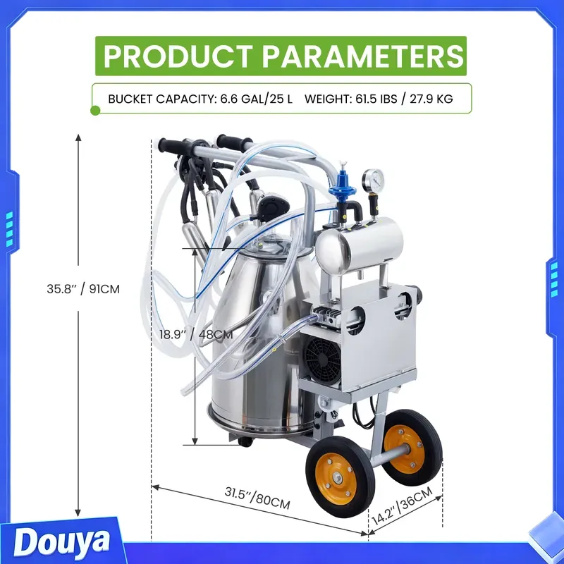 Machine à traire électrique po - Goat Milking Machine Portable avis et prix