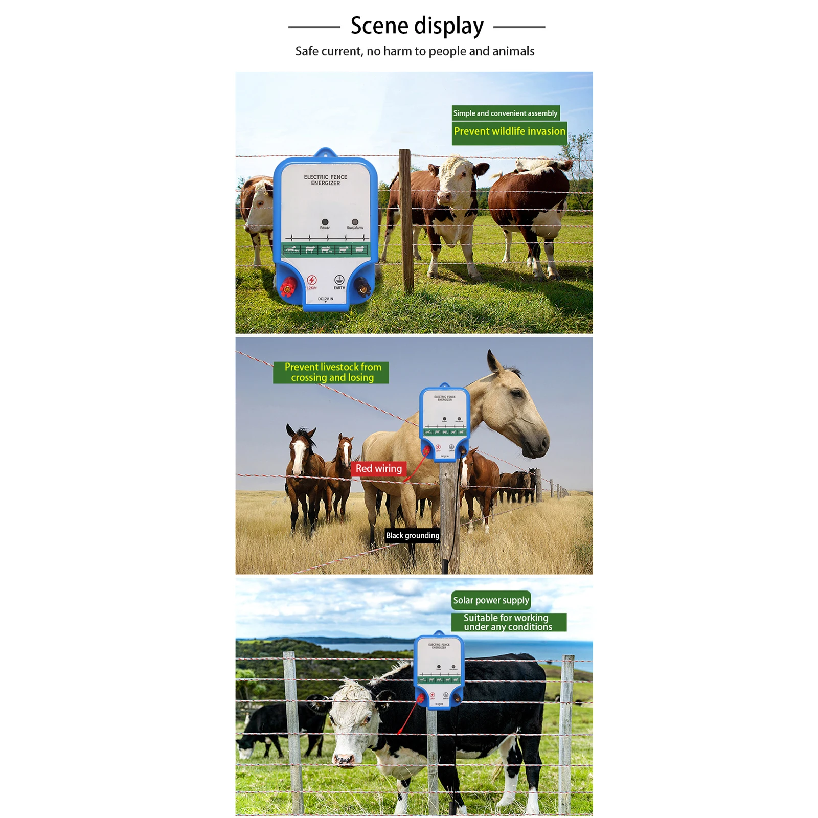 Nouveau 8KM électrificateur de - Livestock Fence Energizer 12V avis et prix