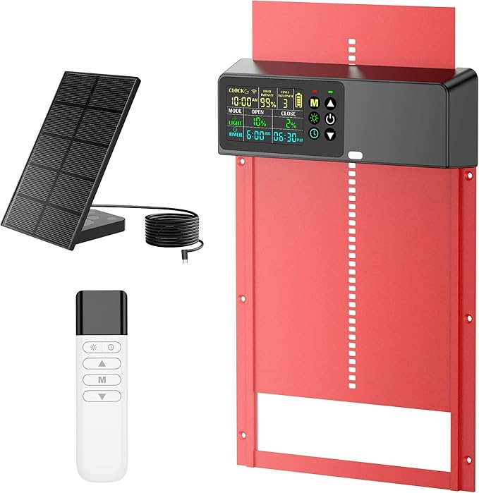 Ouvre-porte automatique pour p - Automatic Chicken Door Opener Solar avis et prix