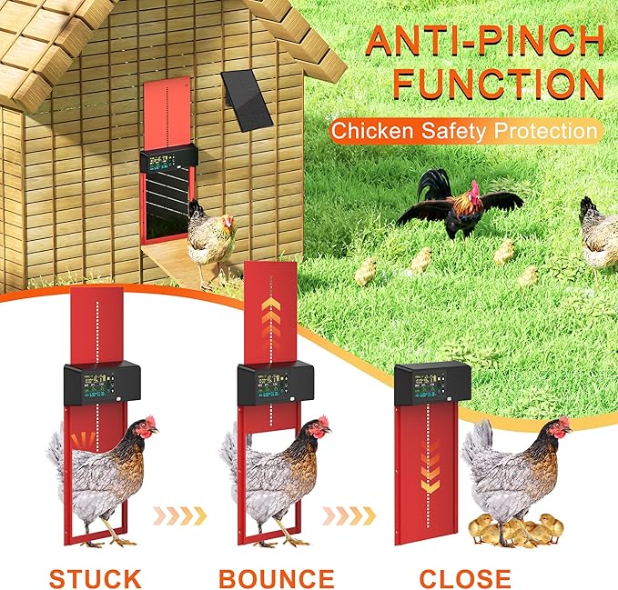 Ouvre-porte automatique pour p - Automatic Chicken Door Opener Solar avis et prix