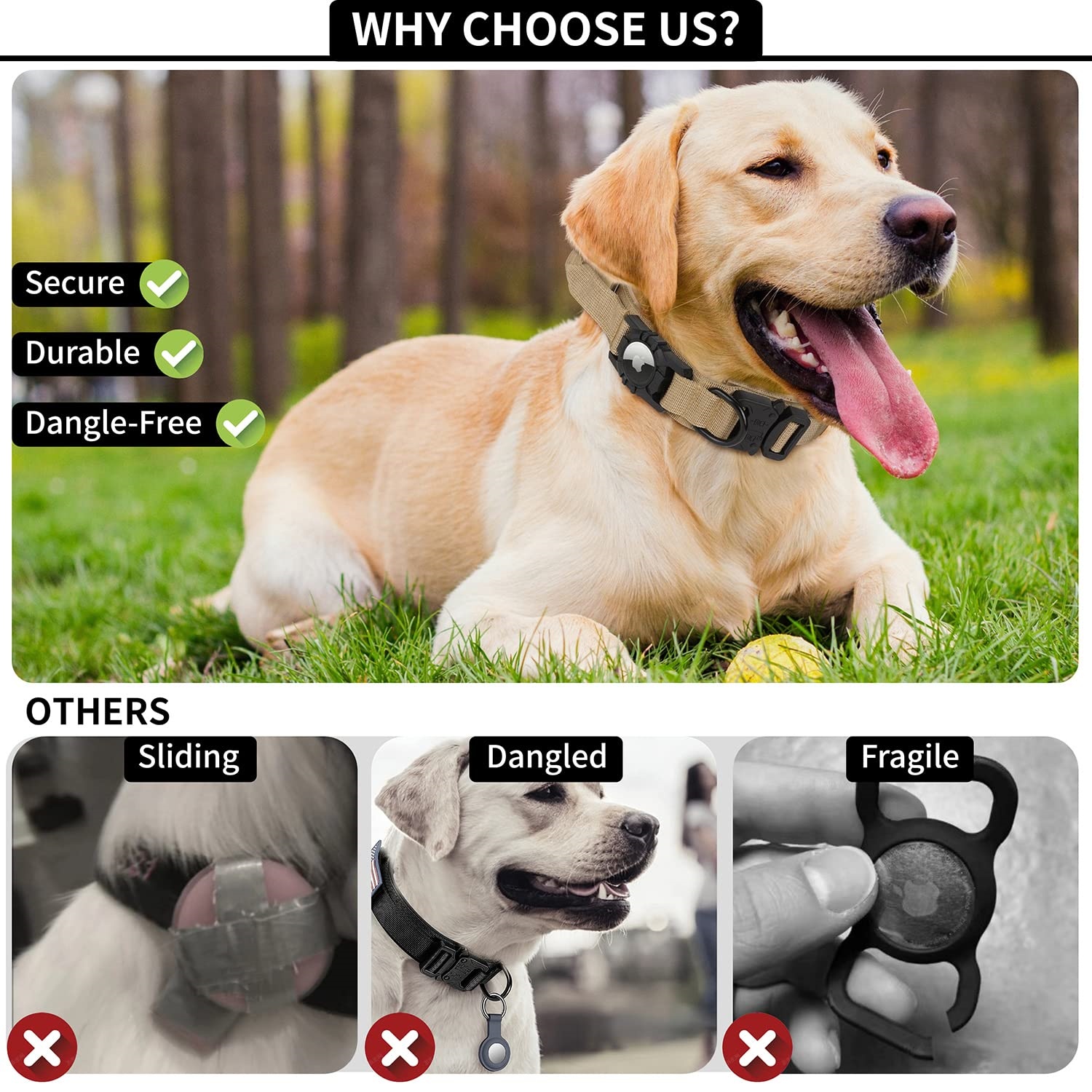 Collier tactique pour chien Ai - Gps Tracker Cattle Collar avis et prix
