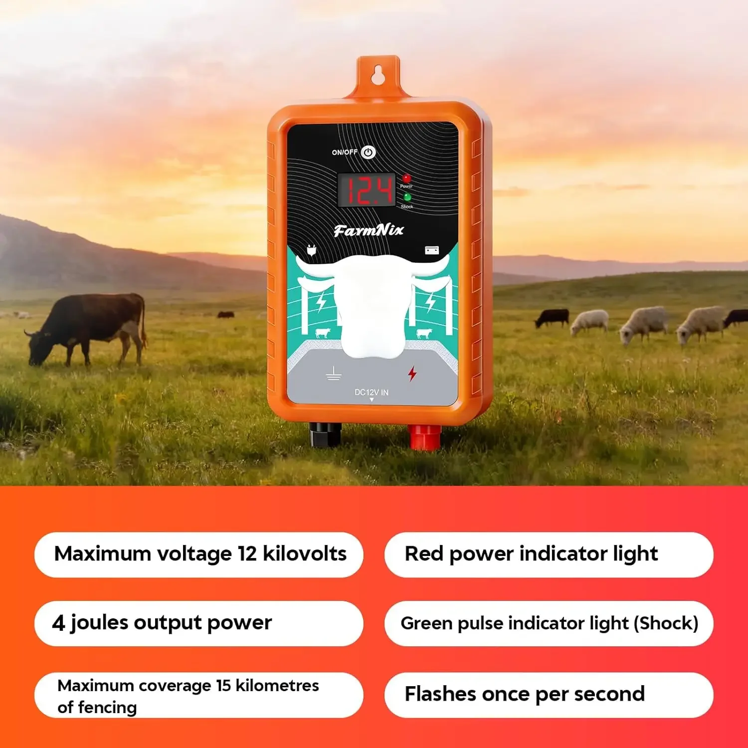 Électrificateur de clôture éle - Livestock Fence Energizer 12V avis et prix