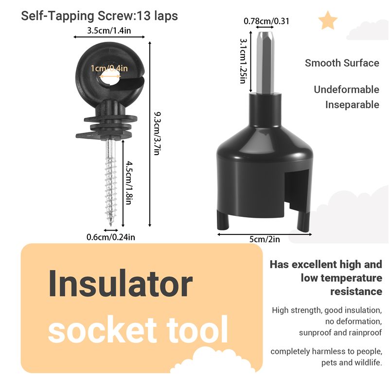 AT63 – Anneau isolant pour clô - Electric Fence Insulator Post avis et prix