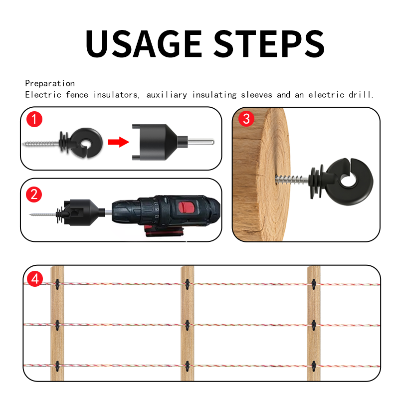 80 isolateurs de clôture élect - Electric Fence Insulator Post avis et prix