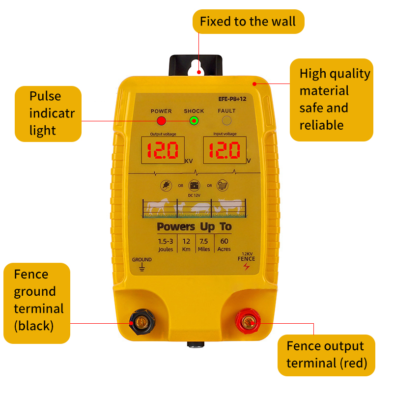 Électrificateur de clôture éle - Livestock Fence Energizer 12V avis et prix