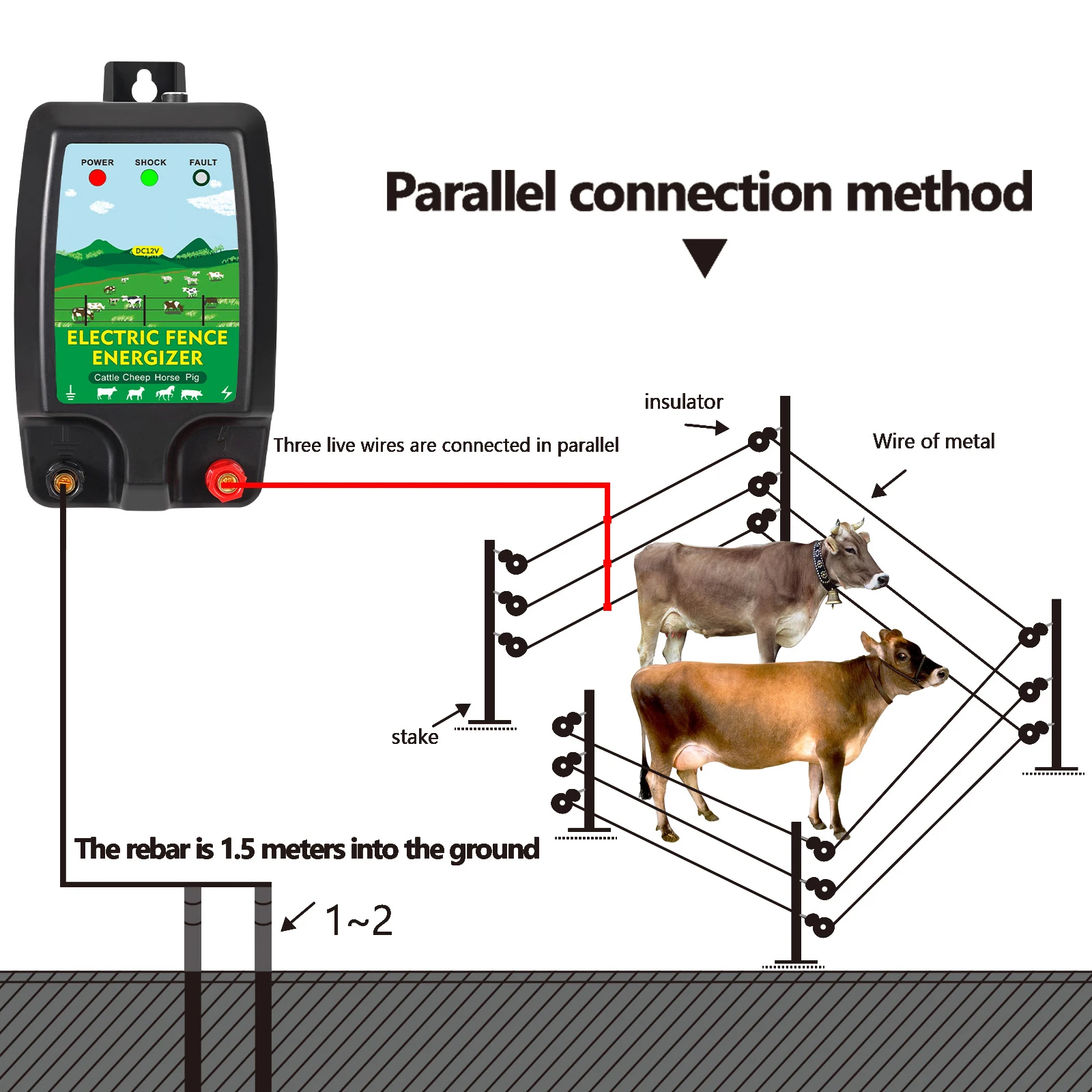 Chargeur de clôture électrique - Livestock Fence Energizer 12V avis et prix