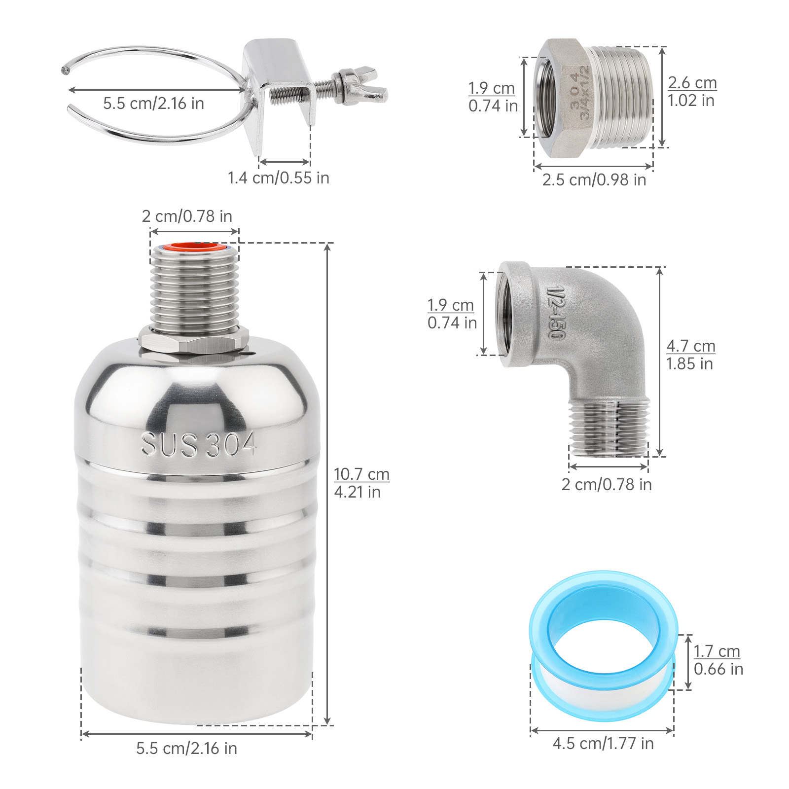 Vanne à flotteur automatique e - Livestock Water Trough Float Valve avis et prix