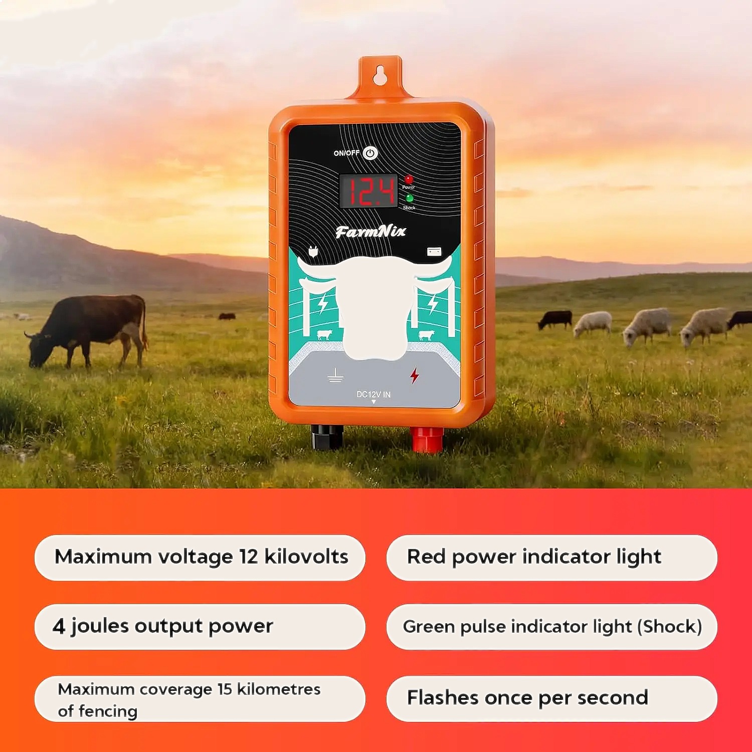 Électrificateur de clôture éle - Livestock Fence Energizer 12V avis et prix